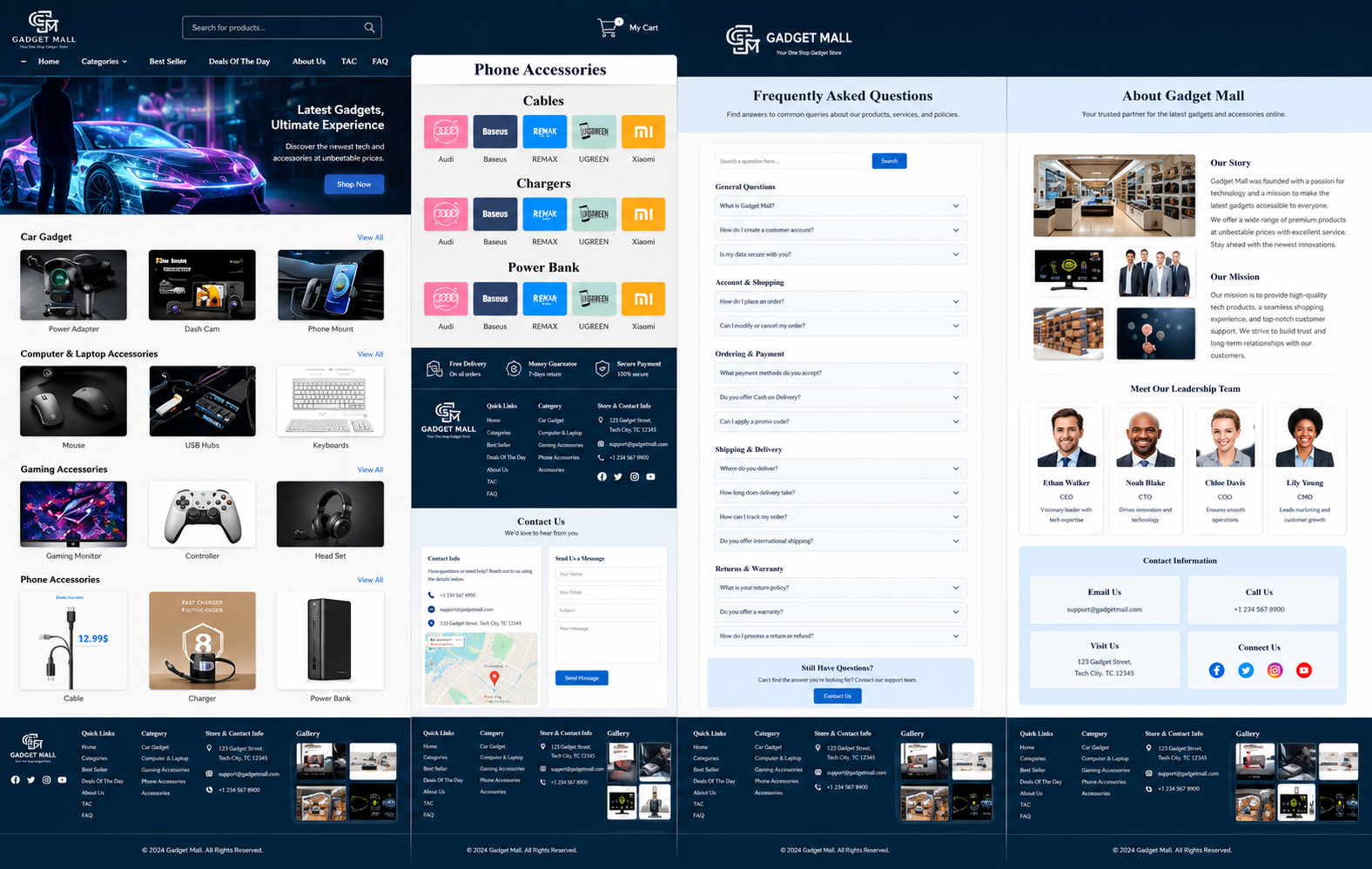 Gadget Mall front-end website placeholder